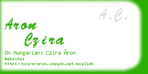 aron czira business card